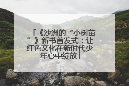 《沙洲的“小树苗”》新书首发式：让红色文化在新时代少年心中绽放