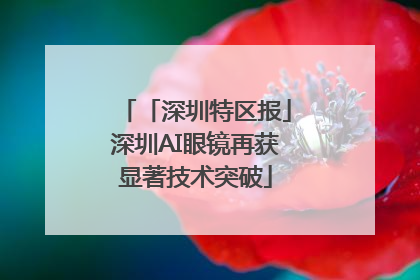 「深圳特区报」深圳AI眼镜再获显著技术突破