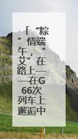 “粽”情端午，“艾”在路上——在G66次列车上邂逅中国节