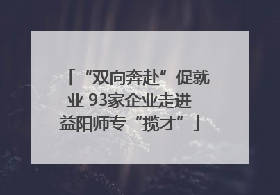 “双向奔赴”促就业 93家企业走进益阳师专“揽才”