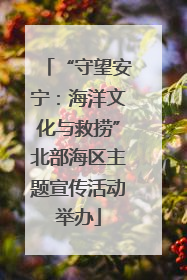 “守望安宁：海洋文化与救捞”北部海区主题宣传活动举办