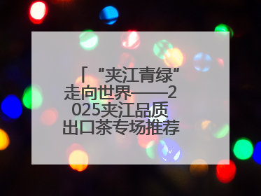 “夹江青绿”走向世界——2025夹江品质出口茶专场推荐会于成都启幕