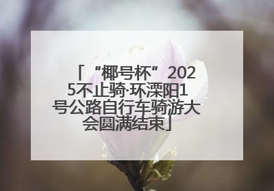 “椰号杯”2025不止骑·环溧阳1号公路自行车骑游大会圆满结束