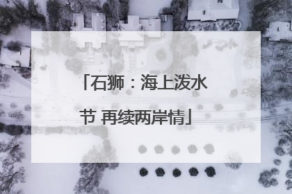 石狮：海上泼水节 再续两岸情