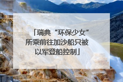 瑞典“环保少女”所乘前往加沙船只被以军登船控制