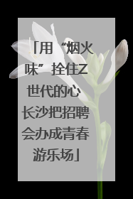 用“烟火味”拴住Z世代的心 长沙把招聘会办成青春游乐场