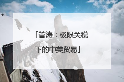 管涛：极限关税下的中美贸易