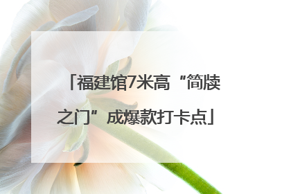 福建馆7米高“简牍之门”成爆款打卡点