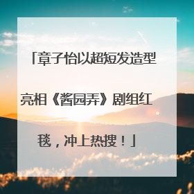 章子怡以超短发造型亮相《酱园弄》剧组红毯，冲上热搜！