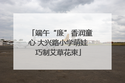 端午“廉”香润童心 大兴路小学萌娃巧制艾草花束