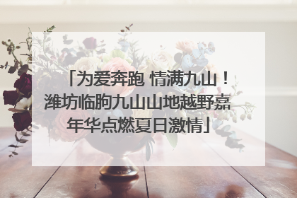 为爱奔跑 情满九山！潍坊临朐九山山地越野嘉年华点燃夏日激情