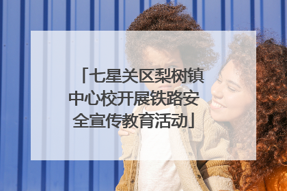 七星关区梨树镇中心校开展铁路安全宣传教育活动