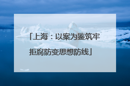 上海：以案为鉴筑牢拒腐防变思想防线