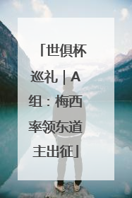 世俱杯巡礼｜A组：梅西率领东道主出征