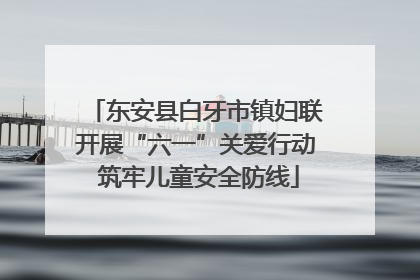 东安县白牙市镇妇联开展“六一”关爱行动 筑牢儿童安全防线