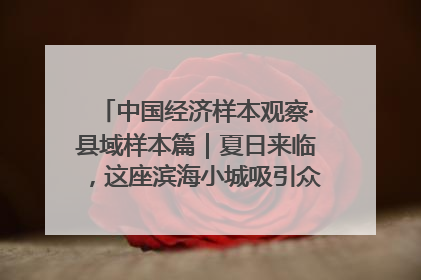 中国经济样本观察·县域样本篇｜夏日来临，这座滨海小城吸引众多年轻人打卡……