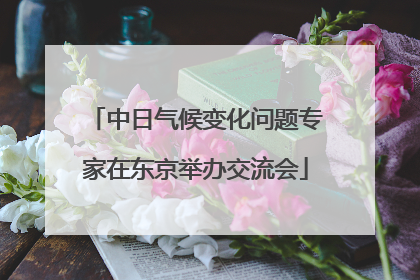 中日气候变化问题专家在东京举办交流会