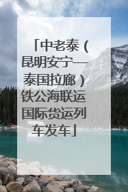 中老泰（昆明安宁—泰国拉廊）铁公海联运国际货运列车发车