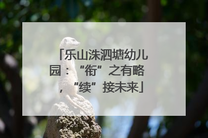 乐山洙泗塘幼儿园：“衔”之有略，“续”接未来