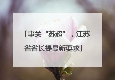 事关“苏超”，江苏省省长提最新要求