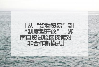 从“货物贸易”到“制度型开放”，湖南自贸试验区探索对非合作新模式