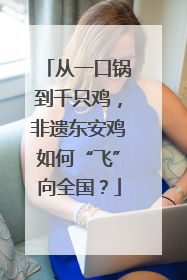 从一口锅到千只鸡，非遗东安鸡如何“飞”向全国？