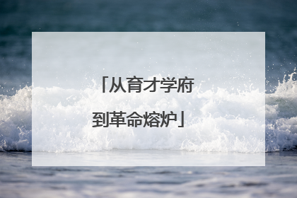 从育才学府到革命熔炉
