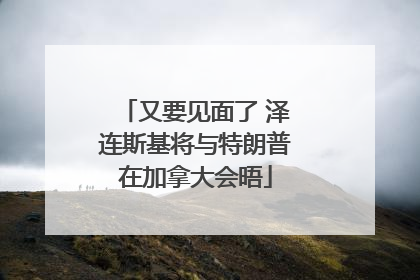 又要见面了 泽连斯基将与特朗普在加拿大会晤