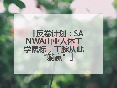 反卷计划：SANWA山业人体工学鼠标，手腕从此“躺赢”