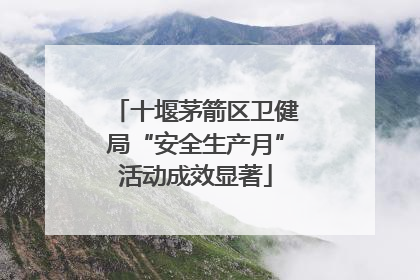 十堰茅箭区卫健局“安全生产月”活动成效显著