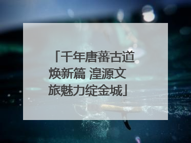 千年唐蕃古道焕新篇 湟源文旅魅力绽金城