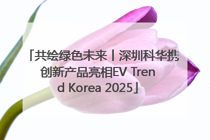 共绘绿色未来丨深圳科华携创新产品亮相EV Trend Korea 2025