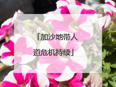 加沙地带人道危机持续