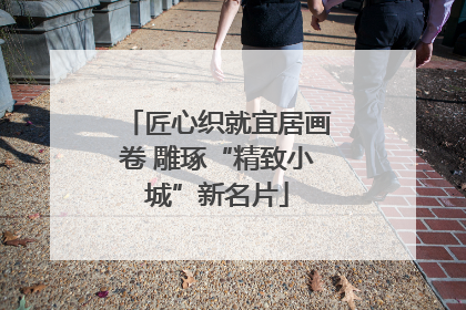 匠心织就宜居画卷 雕琢“精致小城”新名片