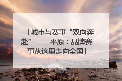 城市与赛事“双向奔赴”——平原：品牌赛事从这里走向全国