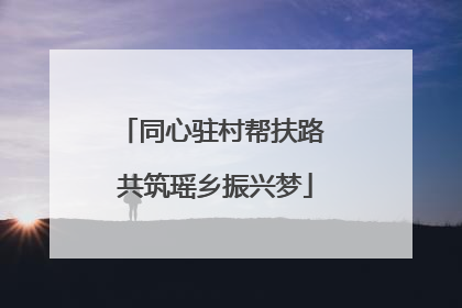 同心驻村帮扶路 共筑瑶乡振兴梦