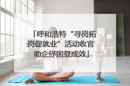 呼和浩特“寻岗拓岗促就业”活动收官 助企纾困显成效