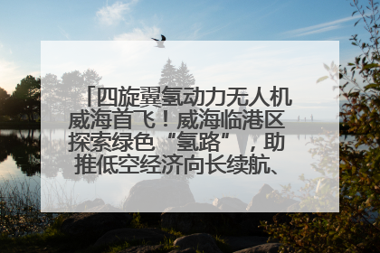 四旋翼氢动力无人机威海首飞！威海临港区探索绿色“氢路”，助推低空经济向长续航、大载重“进化”