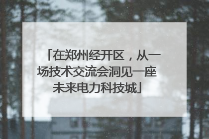 在郑州经开区，从一场技术交流会洞见一座未来电力科技城