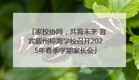 家校协同，共育未来 宜宾叙州樟海学校召开2025年春季学期家长会