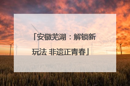 安徽芜湖：解锁新玩法 非遗正青春