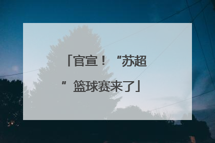 官宣！“苏超”篮球赛来了