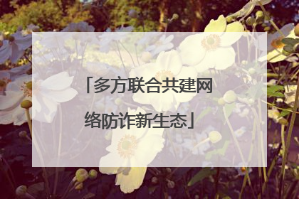 多方联合共建网络防诈新生态