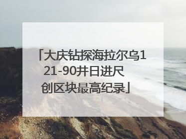 大庆钻探海拉尔乌121-90井日进尺 创区块最高纪录