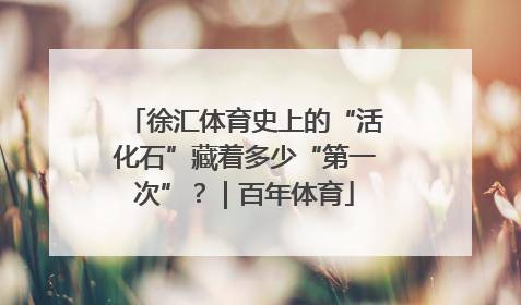 徐汇体育史上的“活化石”藏着多少“第一次”？｜百年体育