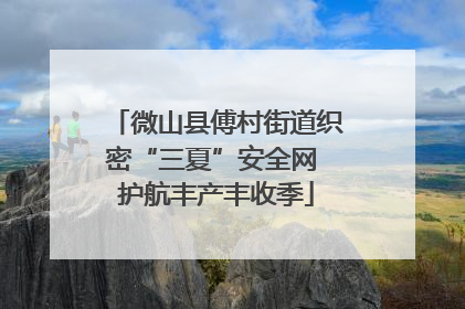 微山县傅村街道织密“三夏”安全网 护航丰产丰收季