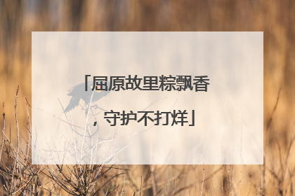 屈原故里粽飘香，守护不打烊