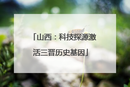 山西：科技探源激活三晋历史基因
