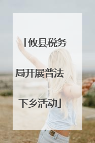 攸县税务局开展普法下乡活动