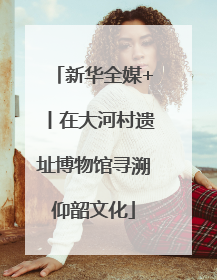 新华全媒+丨在大河村遗址博物馆寻溯仰韶文化